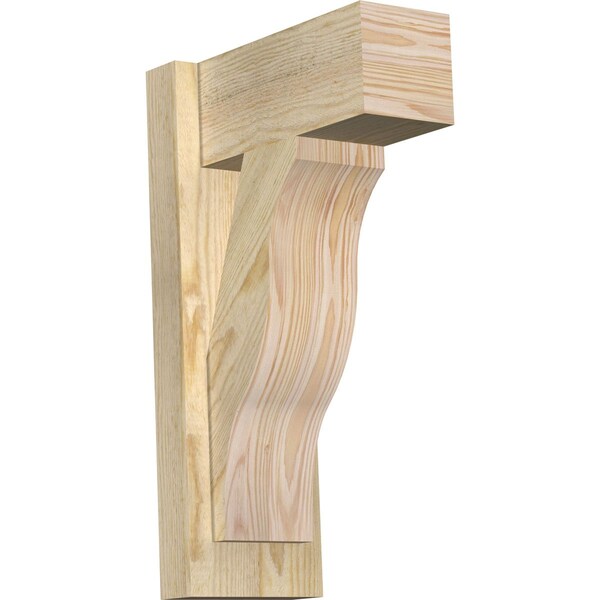 Ekena Millwork Funston Block Rough Sawn Outlooker, Douglas Fir, 6"W x 12"D x 20"H OUT06X12X20FST05RDF - main